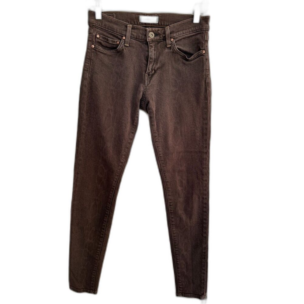 Principle Denim Dreamer Chocolate Python Skinny Jeans Women's Sz 27